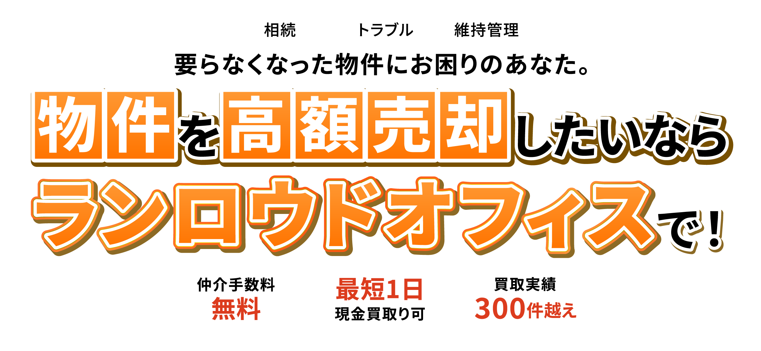 物件を高額売却したいならランロウドオフィスで!